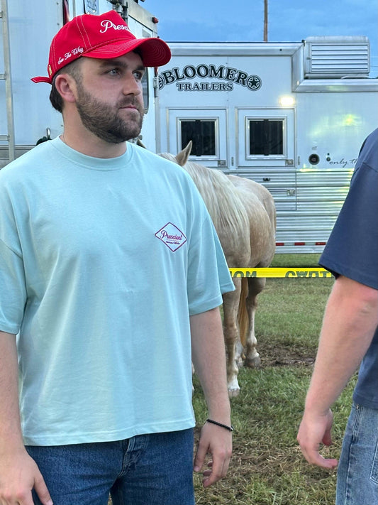 Cold Blue Embroidered T-Shirt