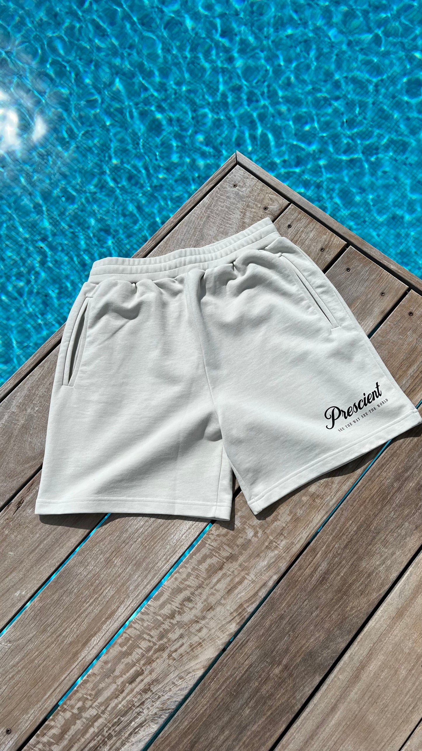 Vintage White Sweat Shorts