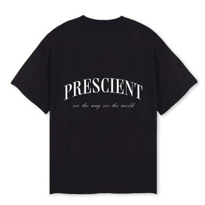 Back of Prescient Classic Black T-Shirt 
